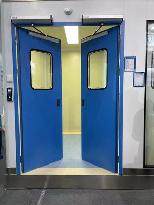 Beli Fireproof Steel Double Cleanroom Door, Rumah Sakit Pintu Darurat Standar GMP online manufacture