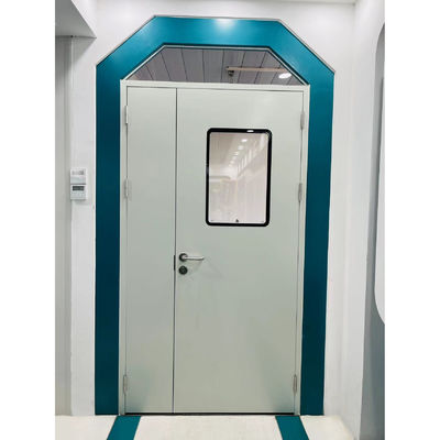 Beli Ruang Bersih Asimetris Pintu Logam Lembar Ganda, Pintu Baja Rumah Sakit Lapisan Bedak online manufacture