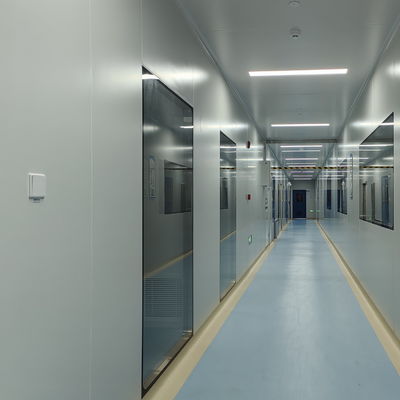 Beli GMP permukaan halus kamar bersih jendela kaca tempered dengan bingkai aluminium online manufacture