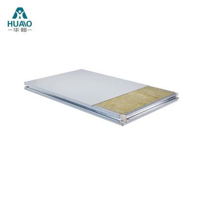 Beli Handmade Cleanroom Rock Wool Sandwich Panel tahan api 50mm 75mm 100mm tebal online manufacture