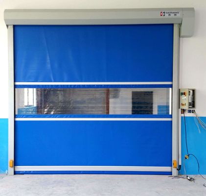Beli Listrik PVC Fast Rolling Shutter Pintu Ketahanan Angin Untuk Logistik Warehouse online manufacture