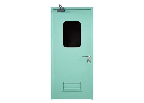 Steel Cleanroom Swing Door Modular Hermetically Sealed Pintu Untuk Rumah Sakit