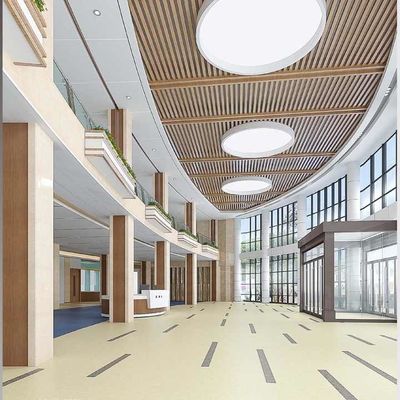 Custom Cleanroom PVC Flooring Roll Antibakteri Rumah Sakit Vinyl Flooring Homogen