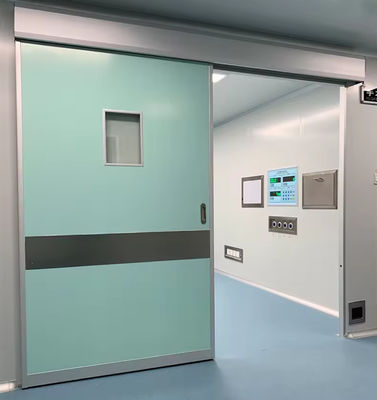 Desain Modern Otomatis & Manual Pintu Keamanan Kamar Bersih Lolos Tunggal atau Ganda Terbuat dari Baja