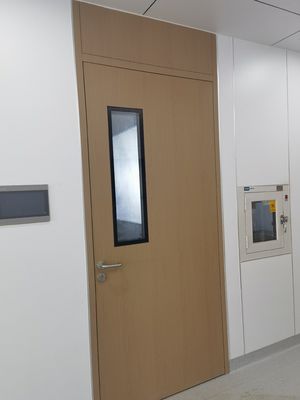 Pintu Tunggal Kayu Biji Baja Untuk Hotel Sekolah Rumah Sakit Apartemen