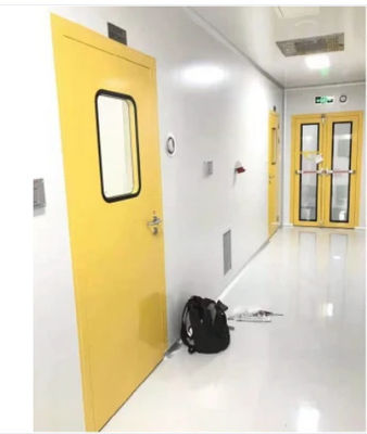 1.0mm Frame Galvanized Steel Cleanroom Swing Door Untuk Laboratorium Rumah Sakit Workshop