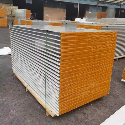 Mgo Rock Wool Papan Produksi Isolasi Suara Kekuatan Tinggi Rock Wool Sandwich Panel